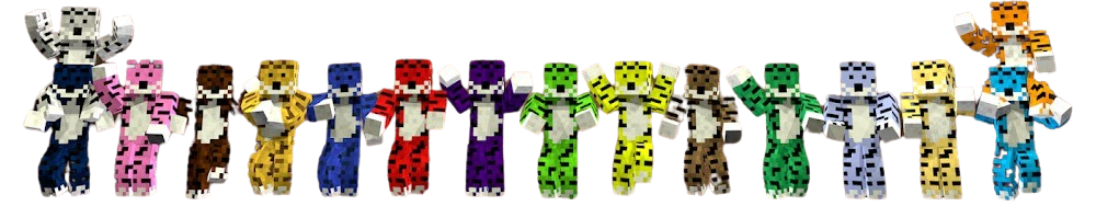 Bannière personnages Minecraft